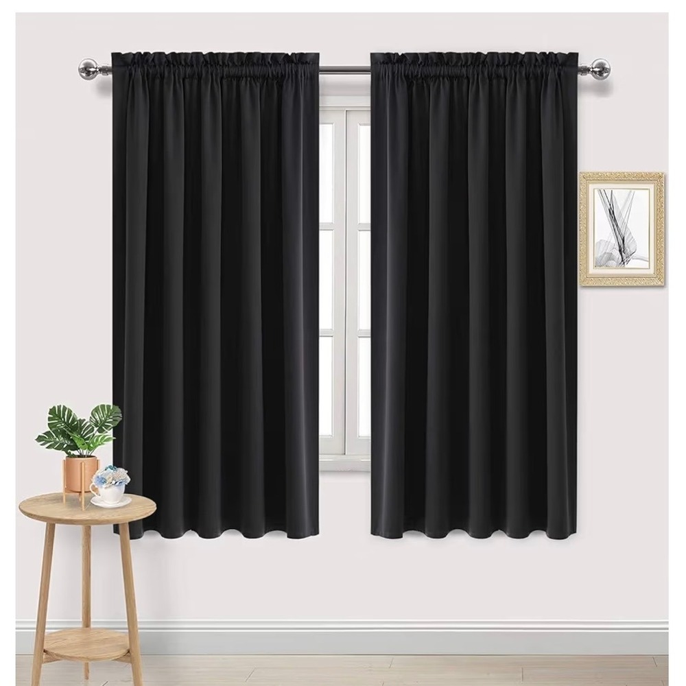 DWCN Blackout Curtains Thermal Insulation Noise Reduction Energy Save Rod Pocket